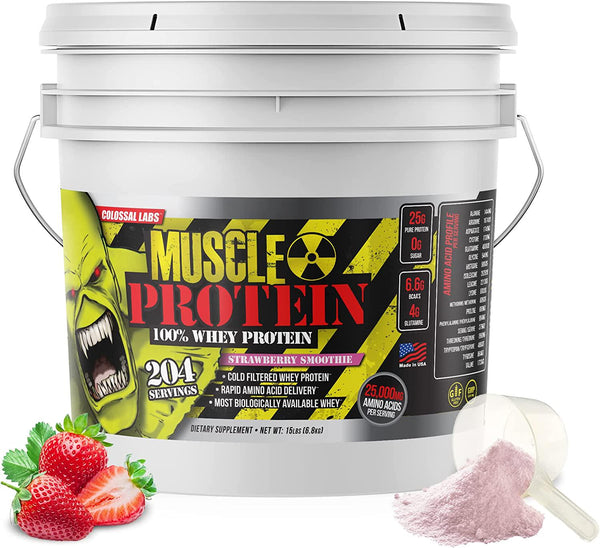 GL Colossal Labs Monster Muscle Protein (12 Pound (Pack of 1), Strawberry)