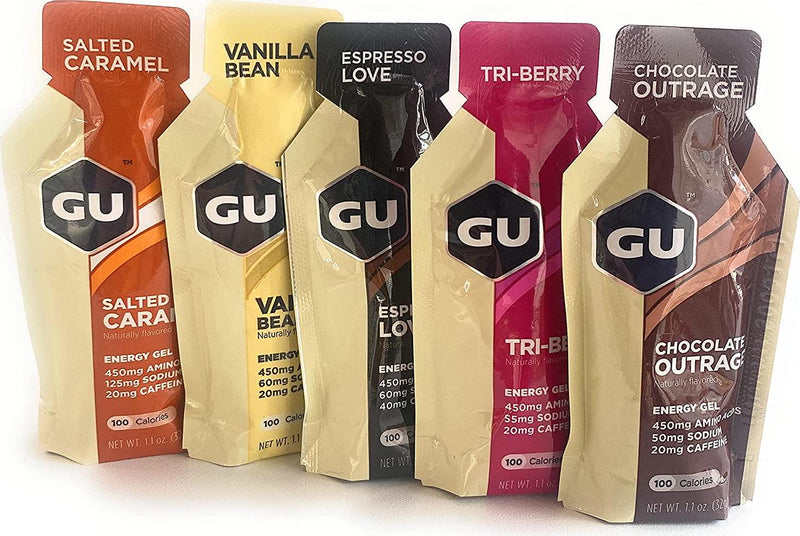 GU Energy Original Sports Nutrition Energy Gel, Sample Pack, 10 Count
