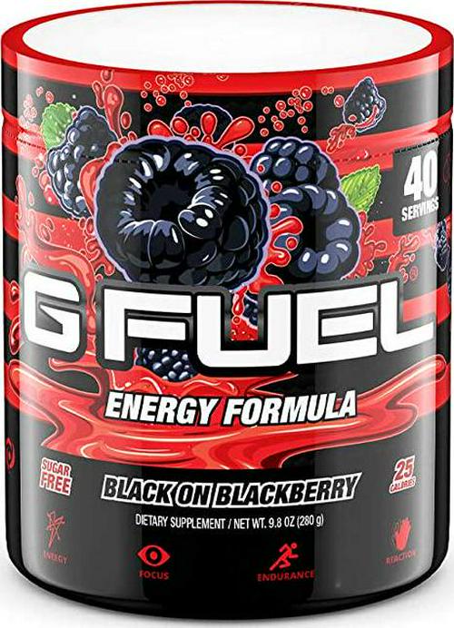 G Fuel Black on Blackberry Tub (40 Servings) Elite Energy and Endurance Powder 9.8oz