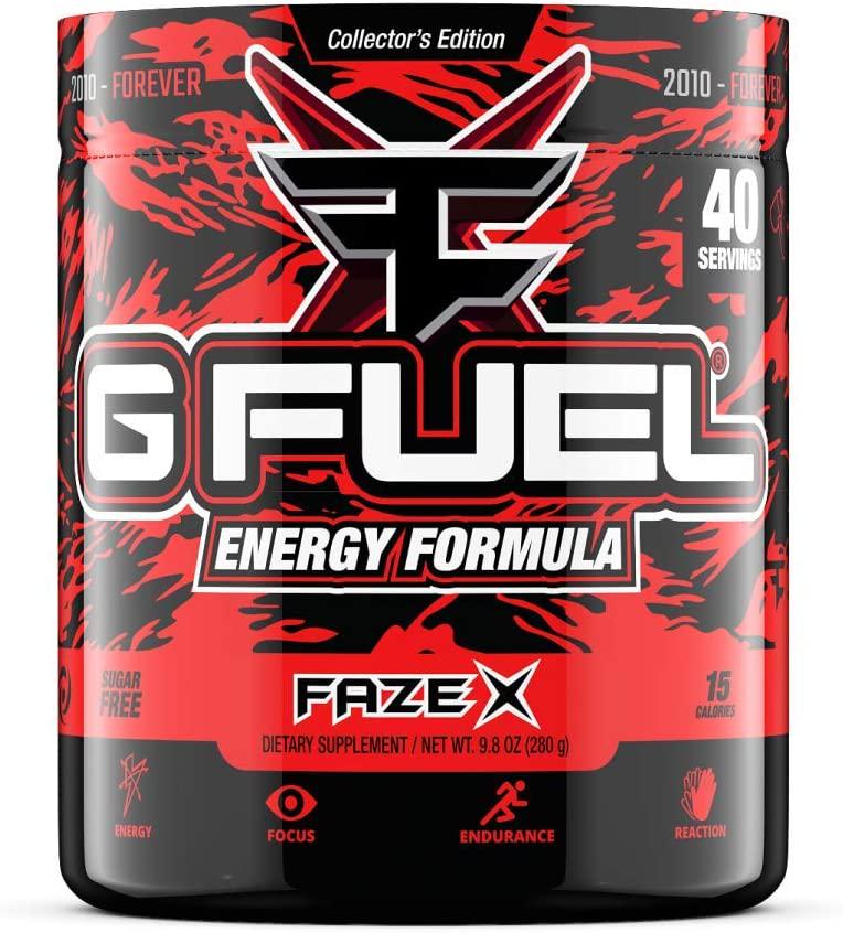G Fuel Faze X (40 Servings) Elite Energy and Endurance Powder 9.8 oz.