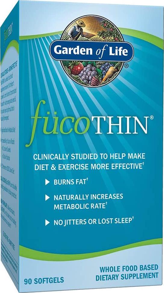 Garden of Life Fucoxanthin Supplements - FucoThin Diet Pill for Weight Loss, 90 Softgels
