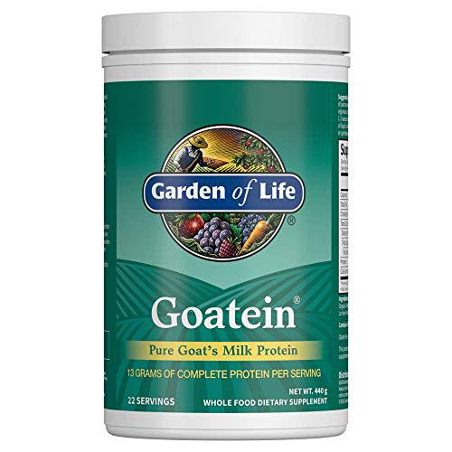 Garden of Life Goat Protein Powder - Goatein Pure Goat's Milk Protein Powder, 13g Complete Protein and 5g Carbs per Serving, Gluten Free, 22 Servings, 15.5 Ounce