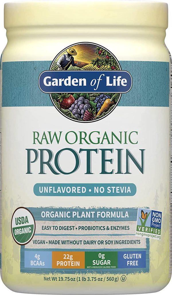 Garden of Life - RAW Organic Protein Unflavored - 20 oz.