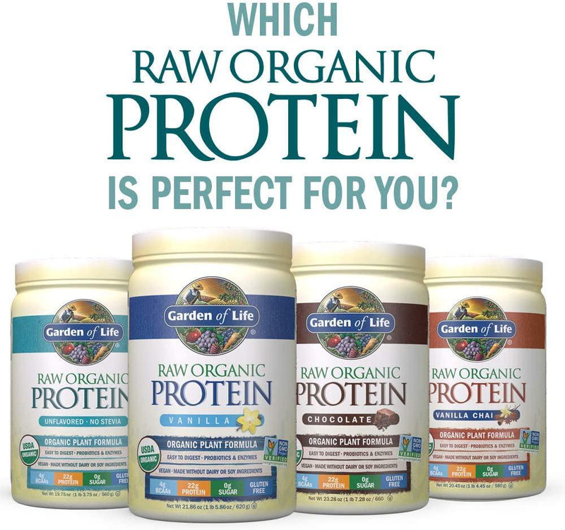 Garden of Life - RAW Organic Protein Unflavored - 20 oz.