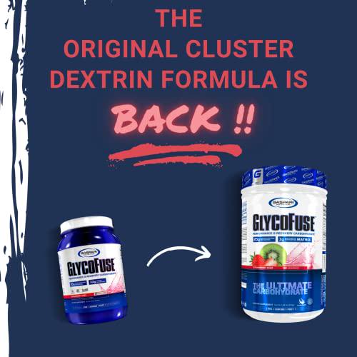 Gaspari Nutrition Glycofuse: Performance and Recovery Carbohydrate, 25g Cluster Dextrin and 1g Electrolyte and Hydration Matrix, 30 Servings (Kiwi Strawberry)