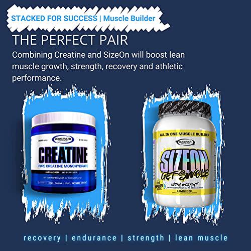 Gaspari Nutrition Pure Creatine Monohydrate, 5g of Pure Creatine, Boost Muscle and Size (Unflavored, 60 Servings)