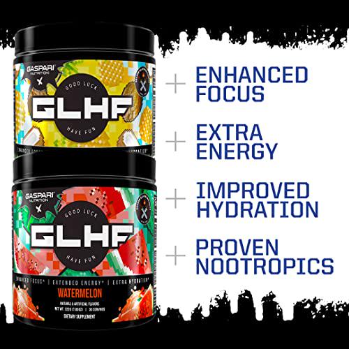 Gaspari Nutrition x GLHF Gaming Energy, Enhanced Focus, Extra Energy, Improved Hydration (30 Servings, Pineapple Coconut)