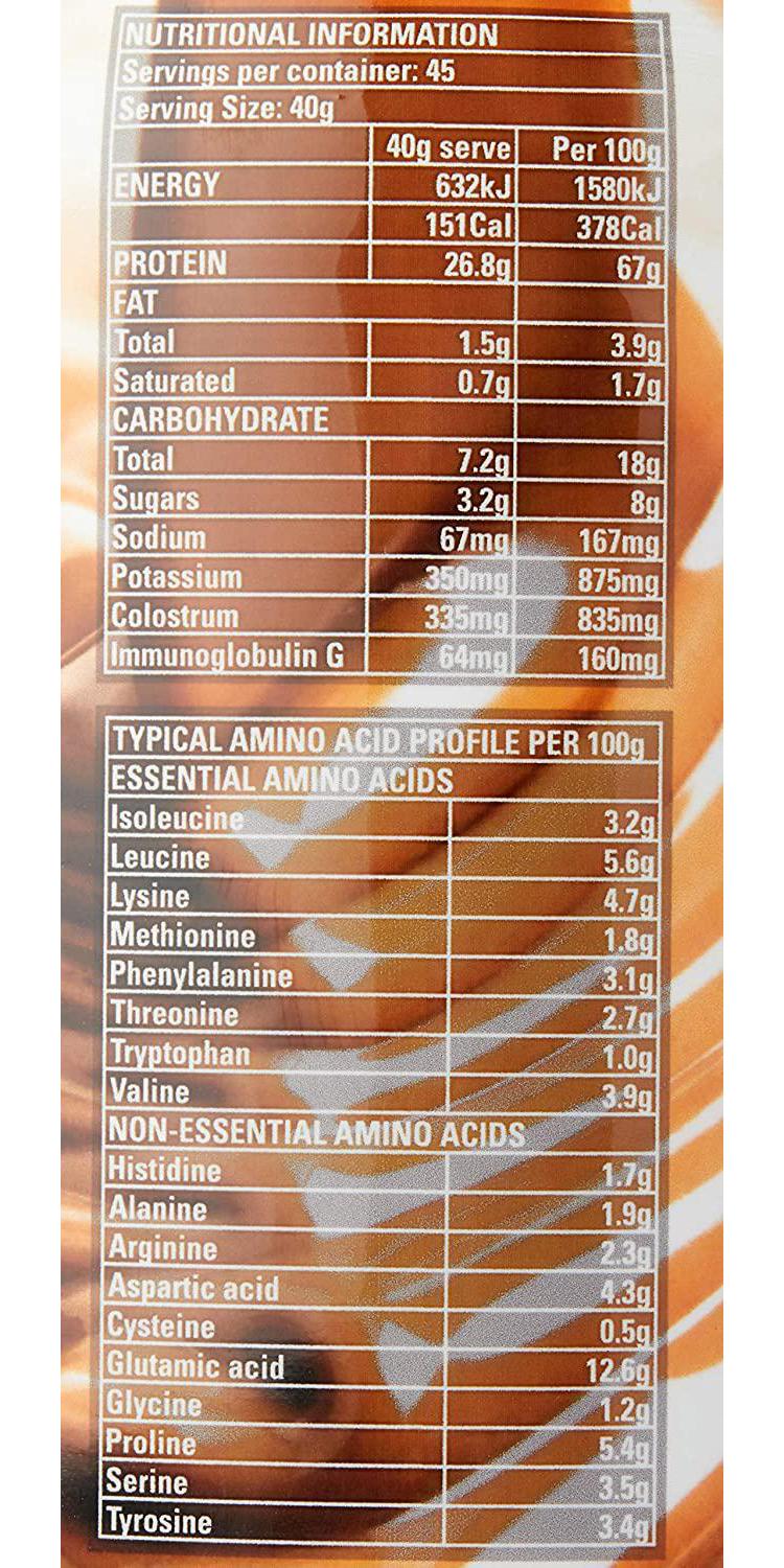 Gen-Tec Nutrition Casein Custard Caramel Powder, 1.8 Kilograms
