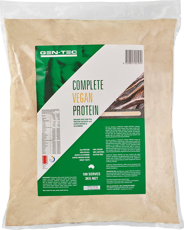 Gen-Tec Nutrition Complete Vegan Protein Blend 3 kg, Vanilla