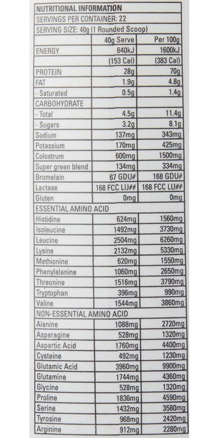 Gen-Tec Nutrition Macro Pro 7 Protein Chocolate Powder, 908 Grams