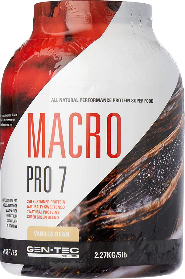 Gen-Tec Nutrition Macro Pro 7 Protein Vanilla Powder, 2.27 Kilograms
