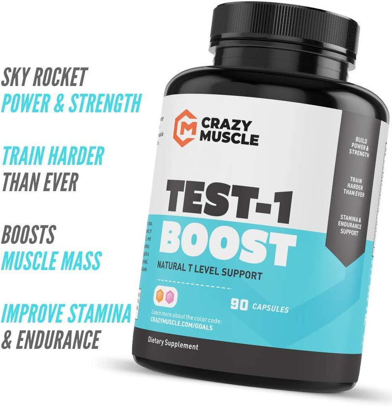 Get Bigger with BCAAs, Creatine and Test-1 Boost
