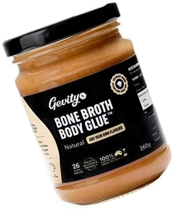 Gevity Rx Bone Broth Body Glue Concentrate - NATURAL (unflavoured) - NOW 50% BIGGER - 10x more Collagen* - The MOST Nutrient Dense - 39 servings - High Absorption Rates - Grass Fed Australian Beef - 13.75 Fl. Oz.