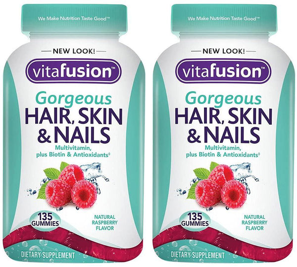 Gorgeous Hair, Skin and Nails, 135 Count (2 Bottles)