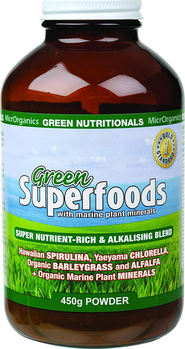 Green Nutritionals Nutrient Rich and Alkalising Green Superfood Powder 450 g
