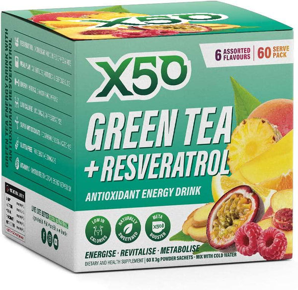 Green Tea X50 60 Serve Assorted Flavours