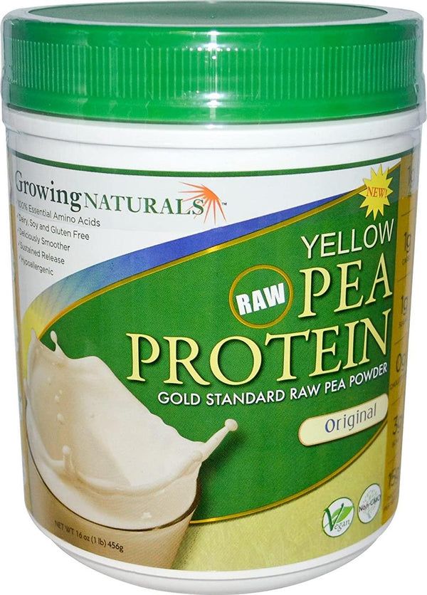 Growing Naturals - Raw Yellow Pea Protein Original - 16 oz.