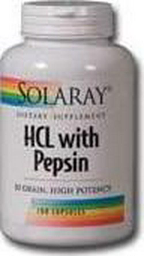 HCl w/Pepsin High Potency 650mg Caps 250