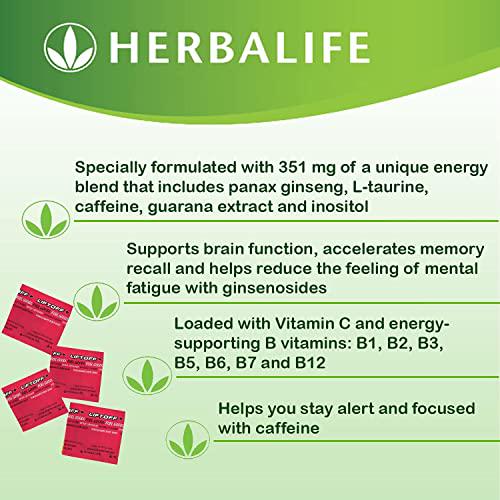 HERBALIFE Nutrition LIFTOFF Energy Tablets - Pack of 30 Tablets. Pomegranate-Berry - Naturally Flavored Dietary Supplements - Instant Energy Drink Tablets for Natural Boost of Energy, Clears Minds.