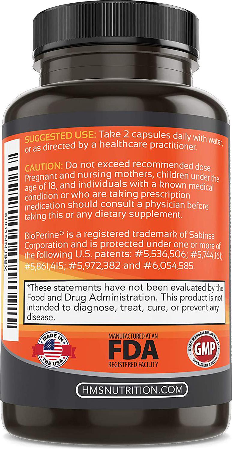 HMS Nutrition 250mg DIM Antioxidant Vitamin E with Black Pepper (BioPerine) for Enhanced Absorption Along with 200mg of Dong Quai