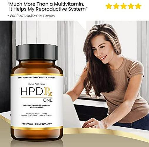 HPD Rx ONE High Potency Multivitamin Supplement, Natural Immune System Support for Men and Women - 180 Veggie Capsules