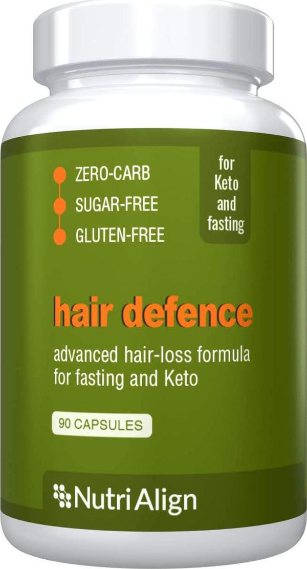 Hair Defence for Fasting and Keto: Protect Your Hair Against Potential Nutrient Deficiencies During Fasting or Keto. 90 Capsules
