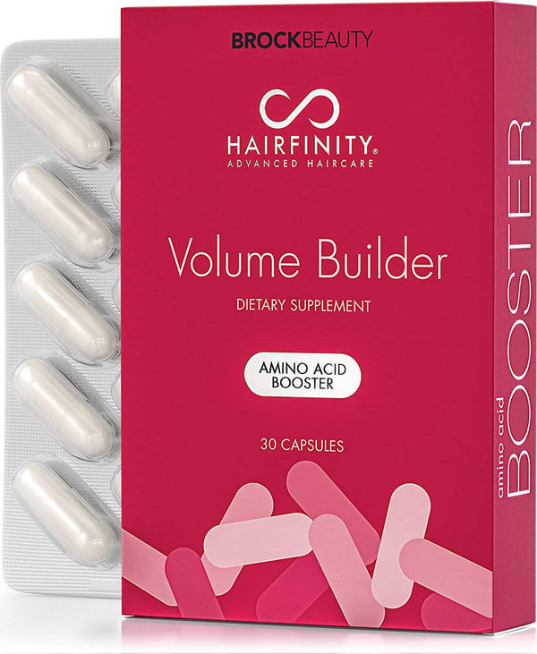 Hairfinity Volume Builder Amino Acid Booster Infusion of Protein-Rich Amino Acids for Fuller, Thicker Hair, 30 Capsules