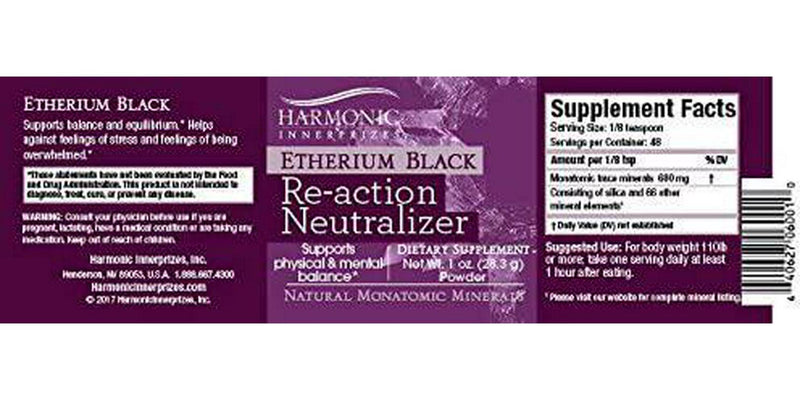 Harmonic Innerprizes Etherium Black 1oz Powder