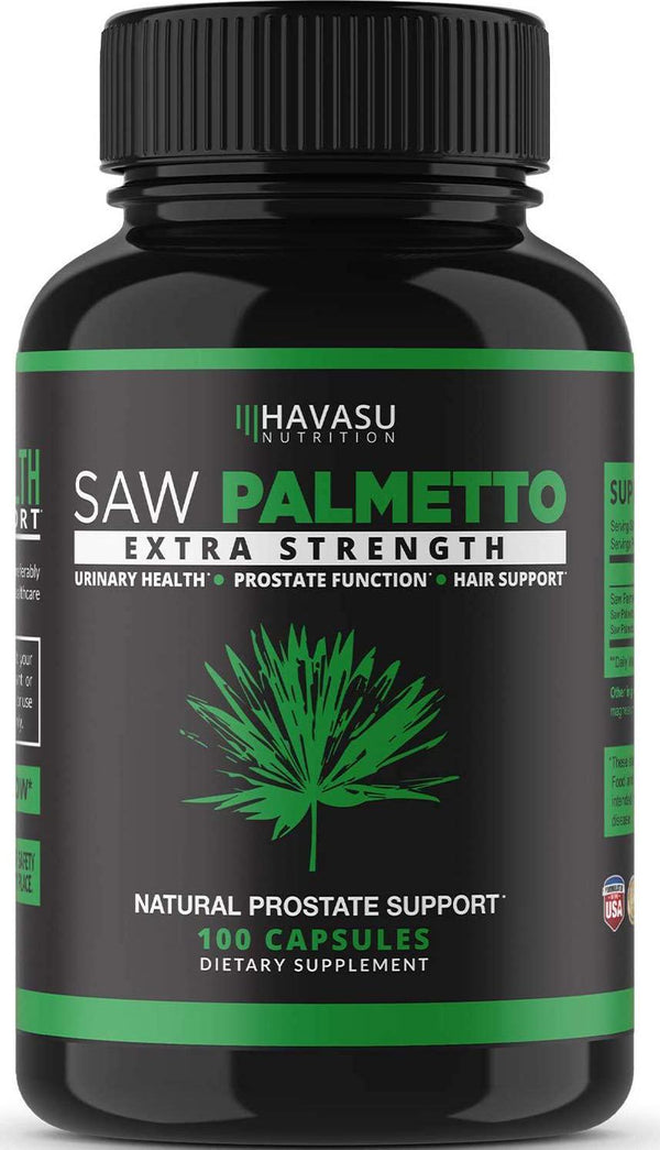 Havasu Nutrition Extra Strength Saw Palmetto Supplement and Prostate Health-Non Gmo, Gluten Free Prostate Supplement