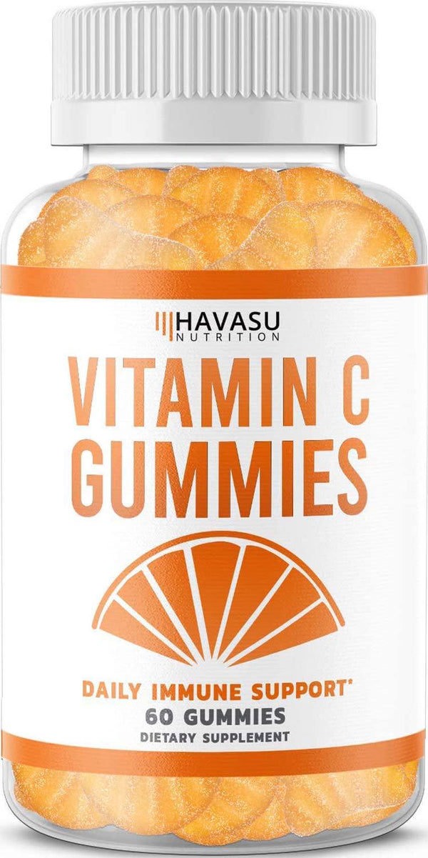 Havasu Nutrition Vitamin C Immune Support Gummies Designed for Defense, Non-GMO, Natural and Pectin-Based; 60 Gummies