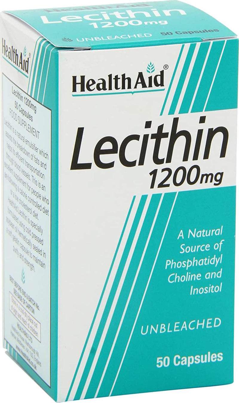 HealthAid Lecithin 1200mg - 50 Capsules