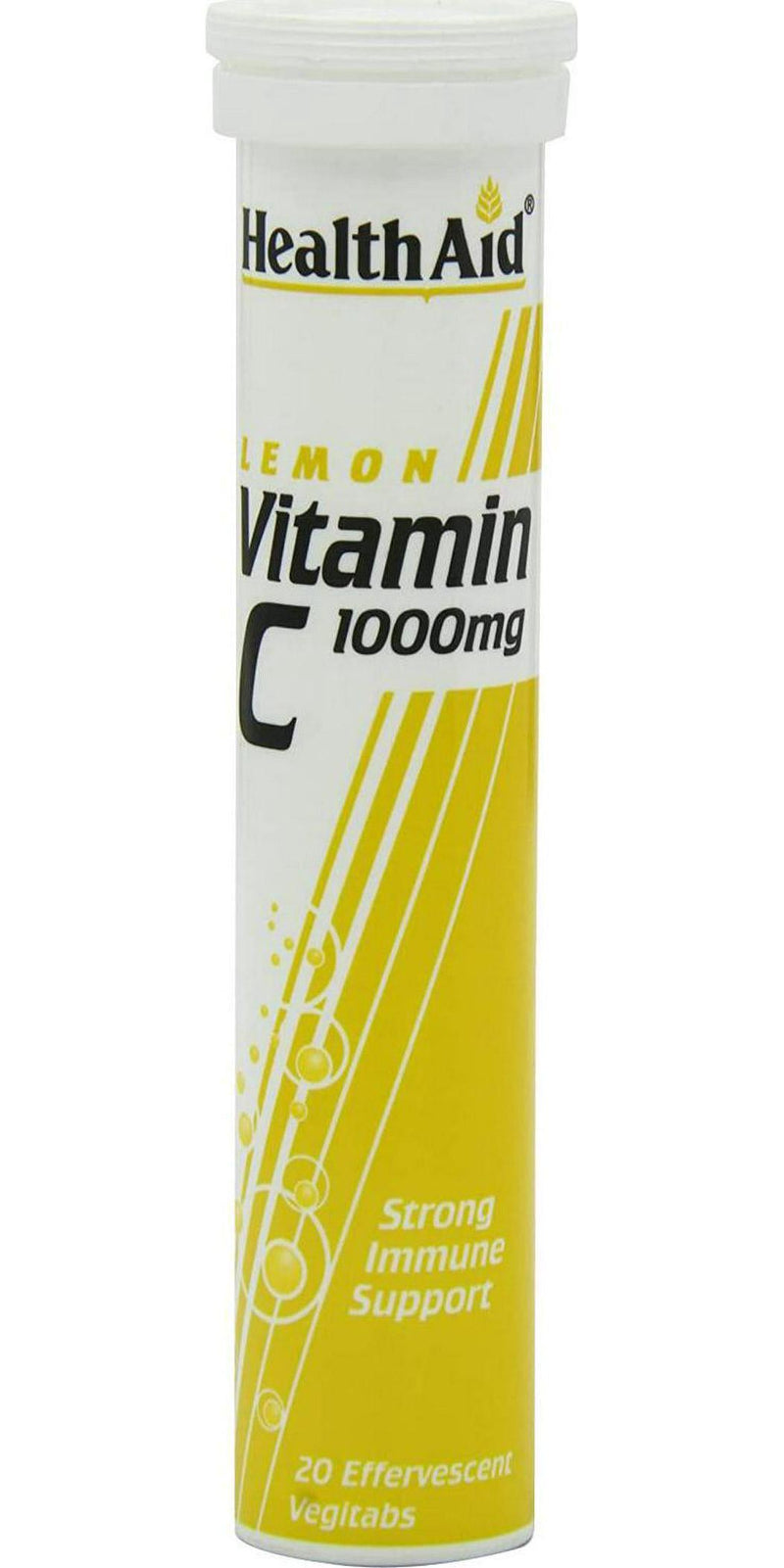 HealthAid Vitamin C 1000mg - Effervescent (Lemon Flavour) - 20 Tablets