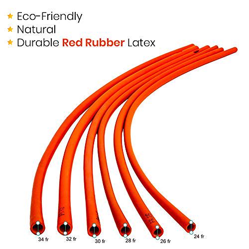 HealthAndYoga(TM) Rubber Colon Tube - Open End 28 FR