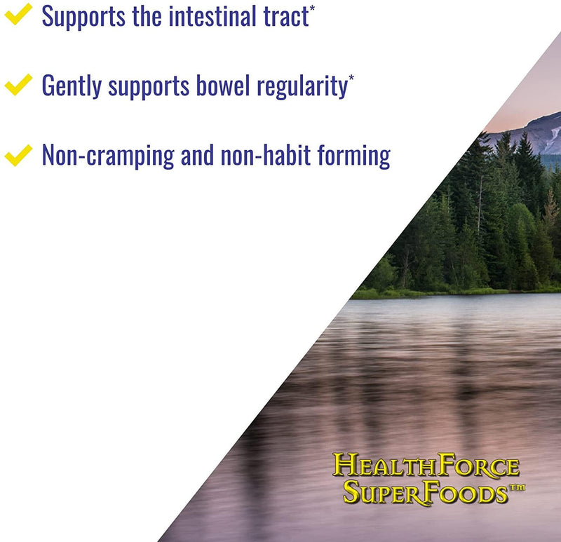 HealthForce SuperFoods Intestinal Movement Formula - 50 VeganCaps - All-Natural Herbal Laxative - Supports Bowel Regularity - Gluten Free - 25 Servings