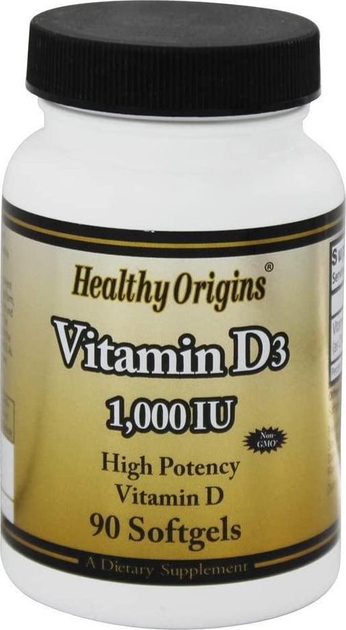 Healthy Origins Vitamin D3-1000 Iu - 90 Softgels