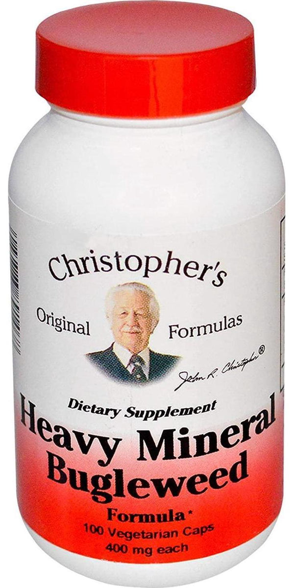 Heavy Mineral Bugleweed Formula, 400 mg, 100 Vegetarian Caps, Christopher&#039;s Original Formulas