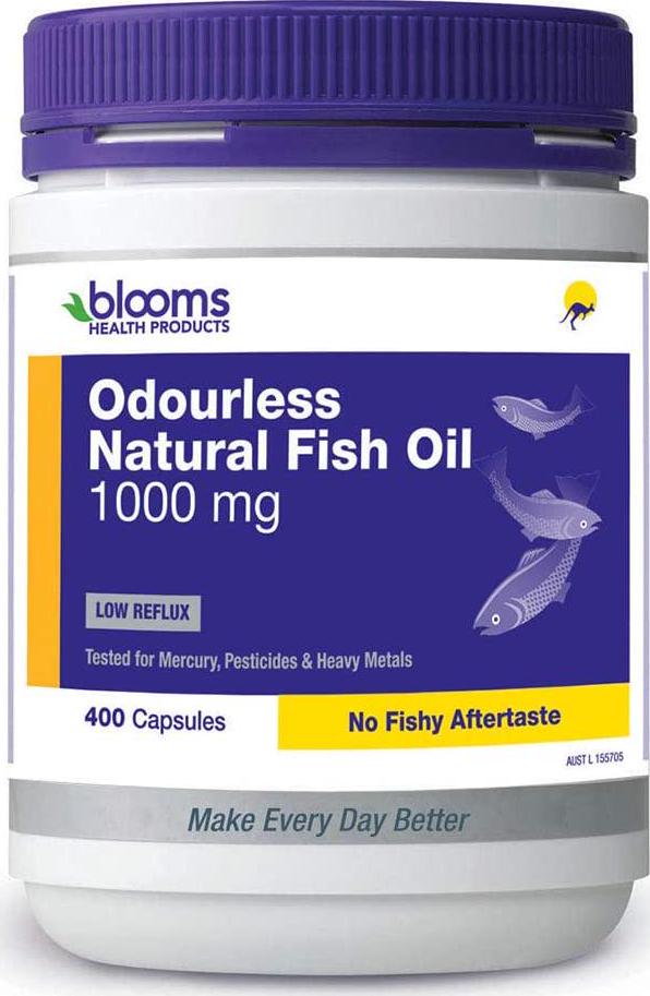 Henry Blooms 1000 mg Omega 3 Odourless Natural Fish Oil 400 Capsules