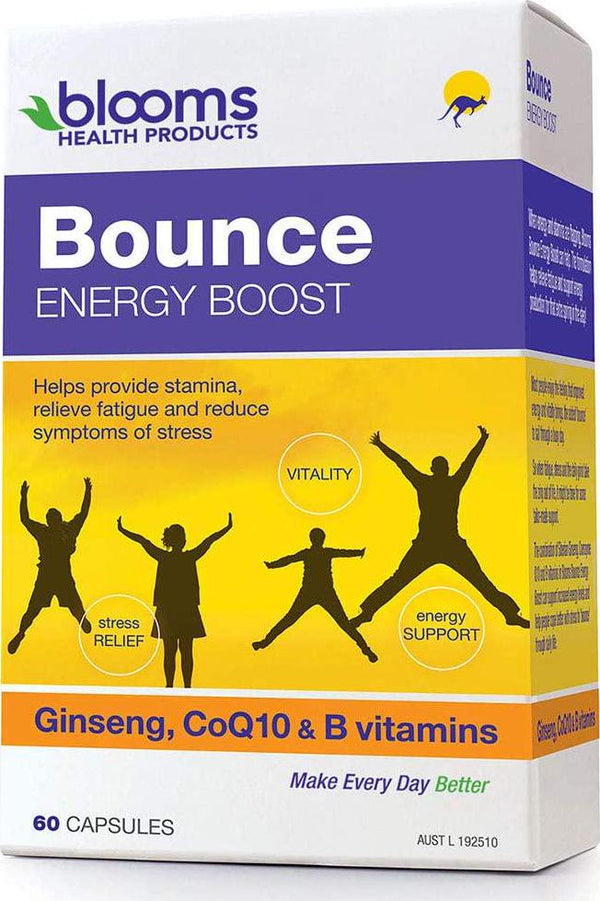 Henry Blooms Bounce Energy, Vitality and Stamina Boost 60 Capsules