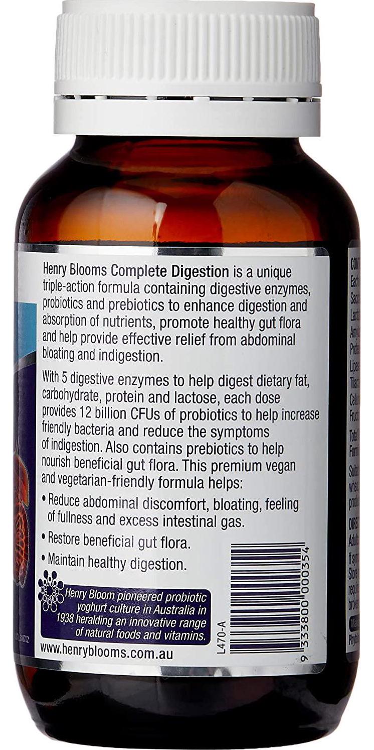 Henry Blooms Complete Digestion Probiotic Capsule 60