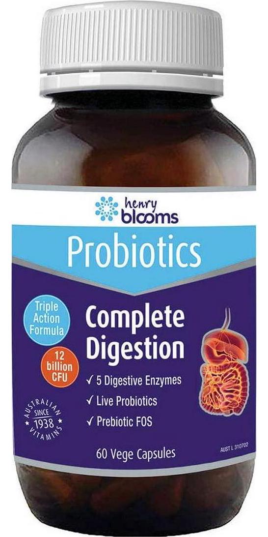 Henry Blooms Complete Digestion Probiotic Capsule 60