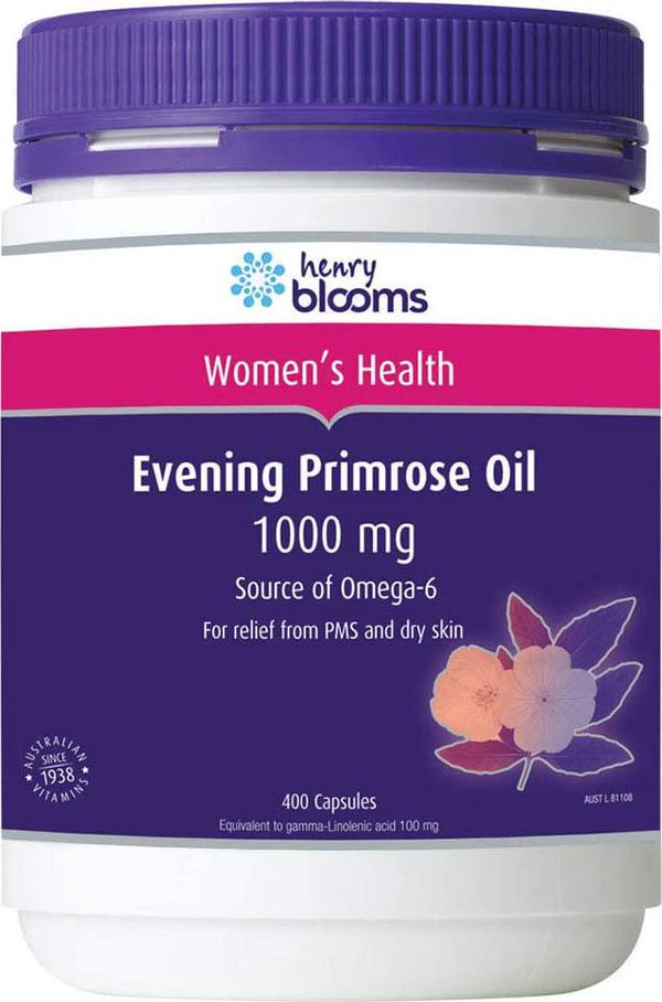 Henry Blooms Evening Primrose Oil 1000 mg 400 Capsules