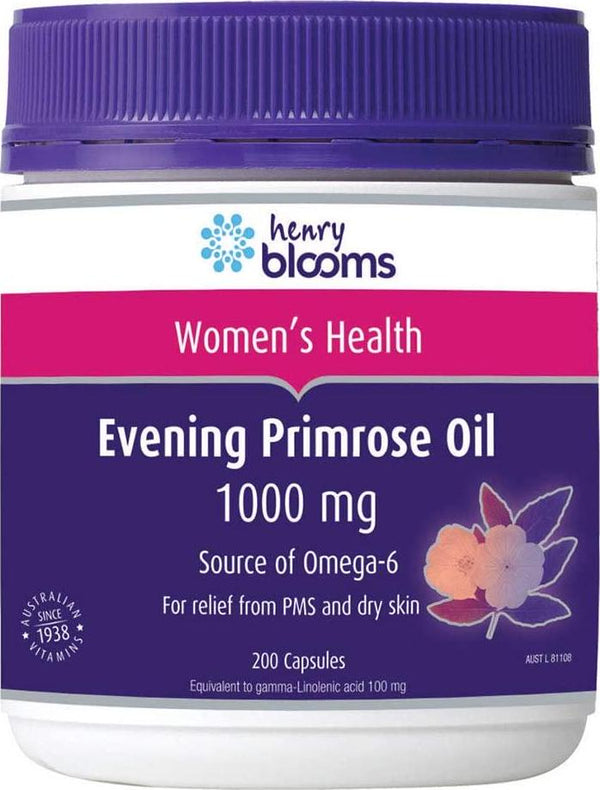 Henry Blooms Evening Primrose Oil 1000 mg 200 Capsules