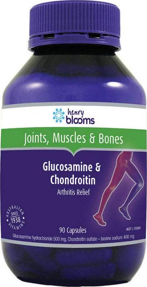 Henry Blooms Glucosamine and Chondroiton for Arthritis Relief 90 Capsules