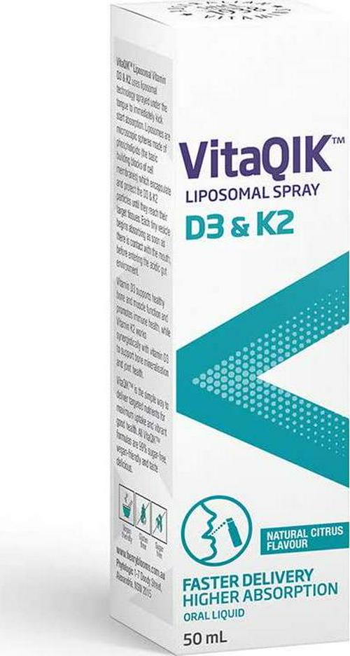 Henry Blooms VitaQIK Vitamin D3 and K2 50ml, 1 milliliters