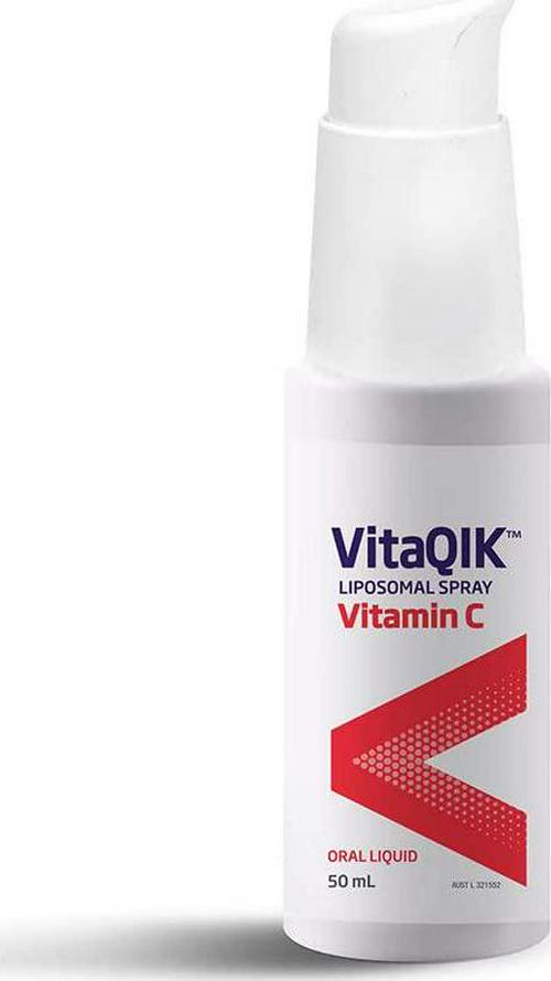 Henry Blooms Vitaqik Liposomal Vitamin C Spray 50 ml, White