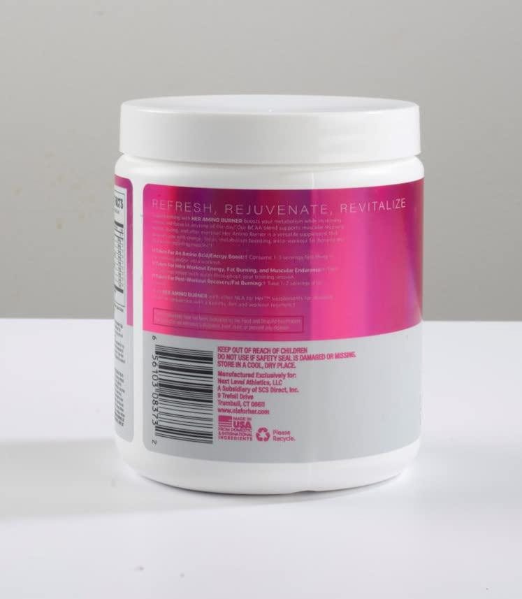 Her Thermogenic Animo - (Strawberry Kiwi - 30 Servings) Pre-Intra-Post-Workout BCAA Essential Amino Acids Powder for Women (w Caffeine) - Sustained Energy, Focus, Performance and Endurance