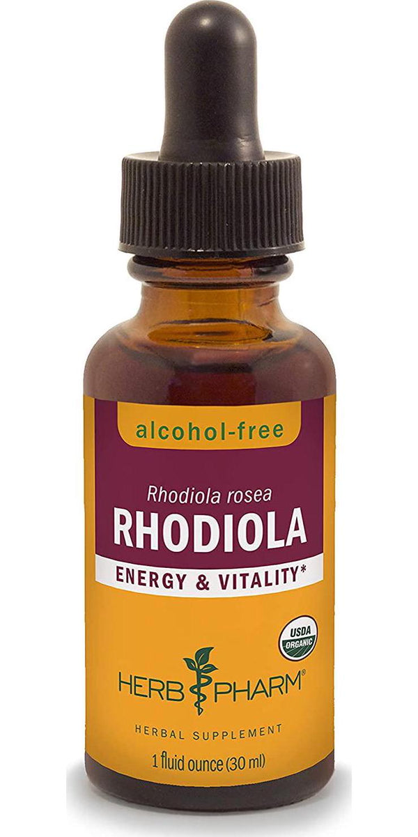 Herb Pharm Alcohol-Free Rhodiola Root Liquid Glycerite for Energy, Endurance and Stamina - 1 oz