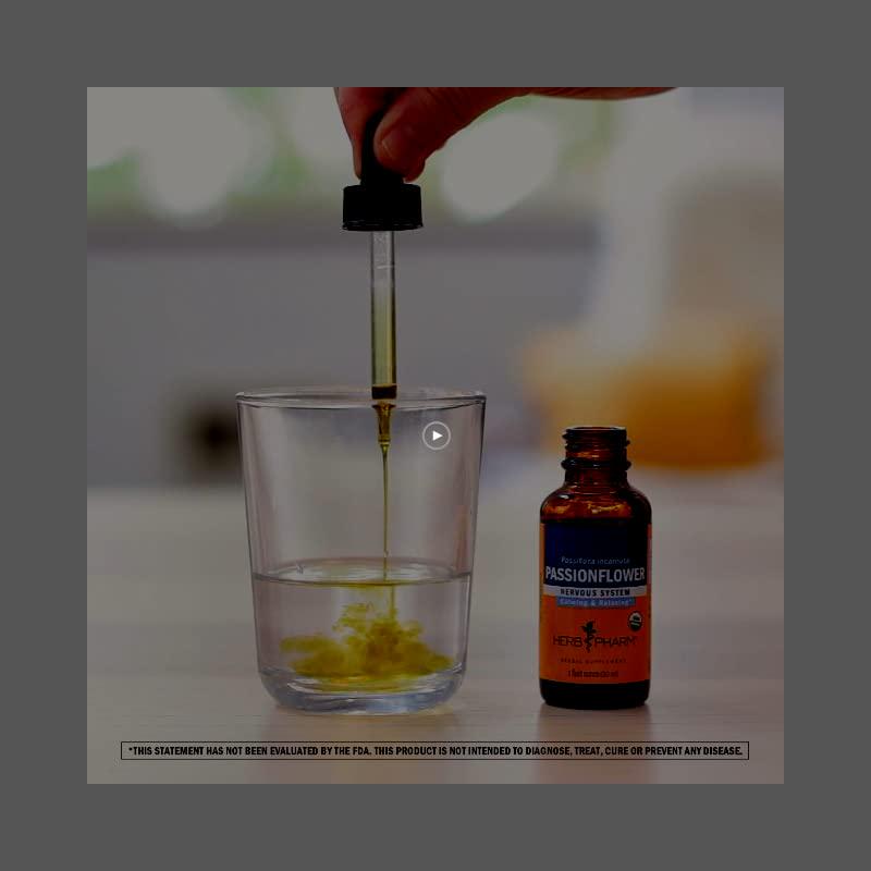 Herb Pharm Certified Organic Passionflower Liquid Extract - 4 Fl Oz