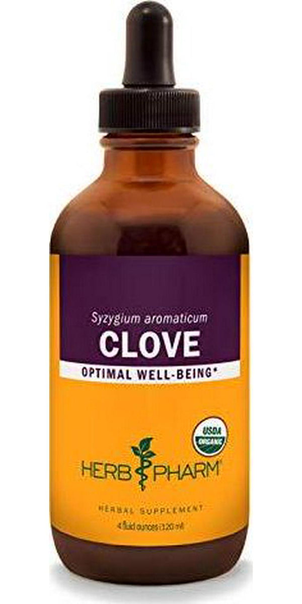 Herb Pharm Certified Organic Clove Liquid Extract - 4 Ounce