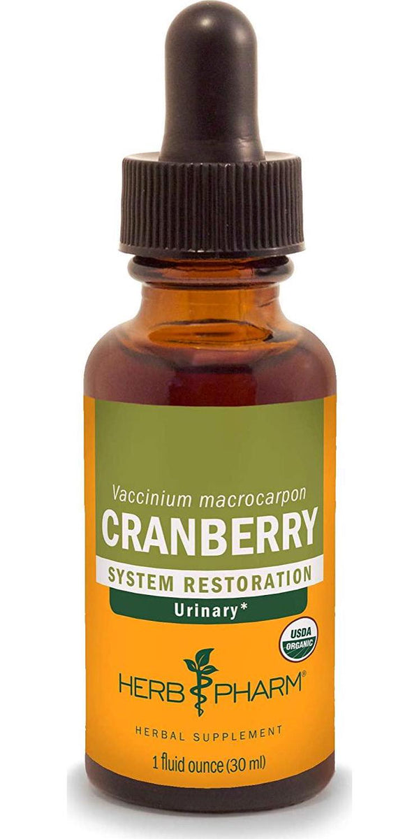 Herb Pharm Certified Organic Cranberry Liquid Extract for Urinary Tract Support - 1 Ounce